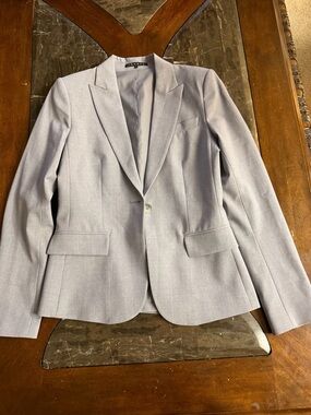 Theory Light Gray Women's Tailored Blazer
